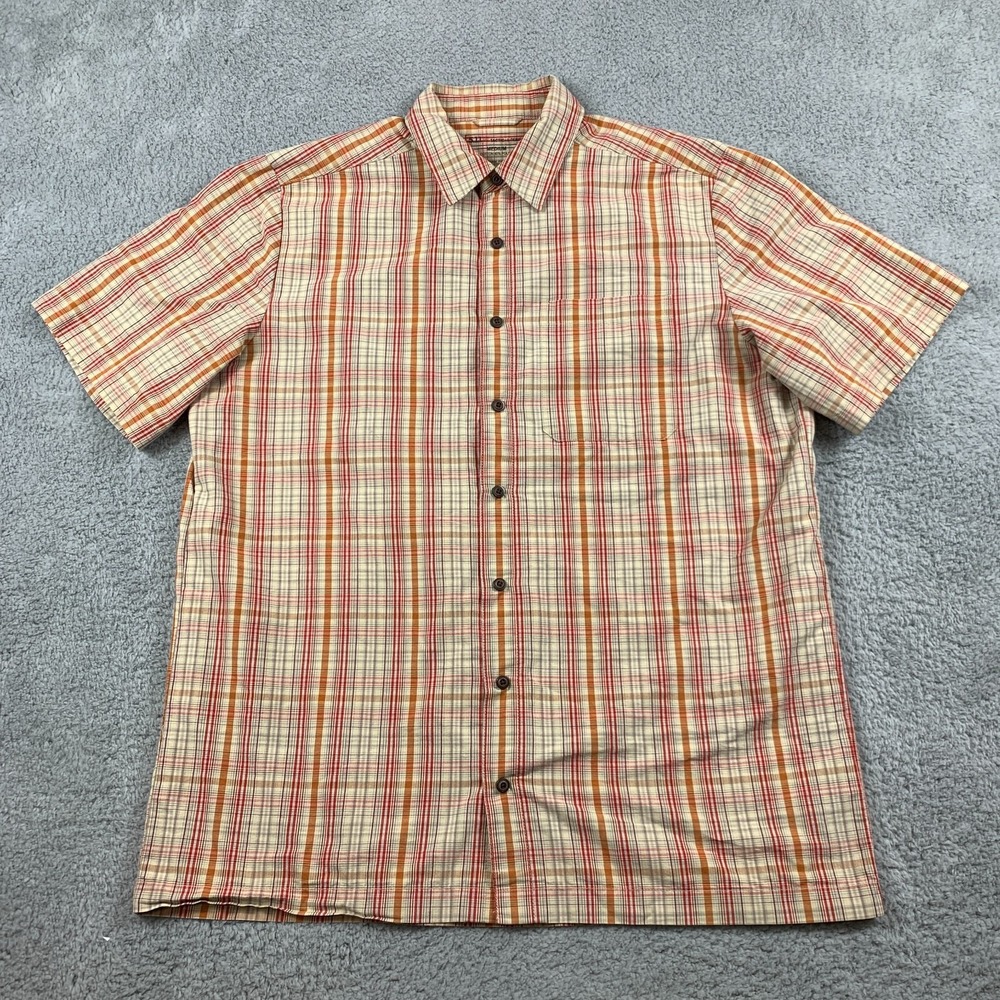 511 Tactical Shirt Mens Medium Brown Plaid Classic Covert CCW Breakaway Snaps